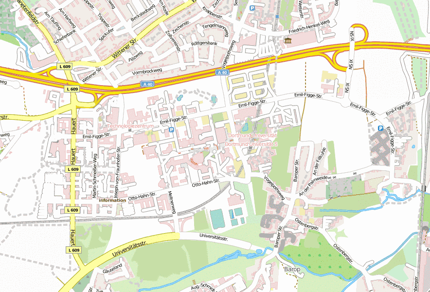 Technische Universität Dortmund Stadtplan Mit Luftaufnahme Und Hotels