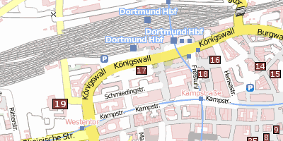 DFB-Fußballmuseum Stadtplan