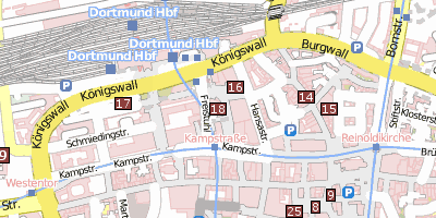 RWE Tower Dortmund Stadtplan