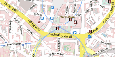 Stadtplan Stadtgarten Dortmund Dortmund