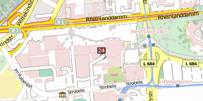 Westfalenhallen Stadtplan