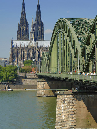 Foto Hohenzollernbrücke am Kölner Dom - Köln