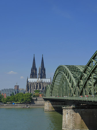 Foto Hohenzollernbrücke am Kölner Dom - Köln