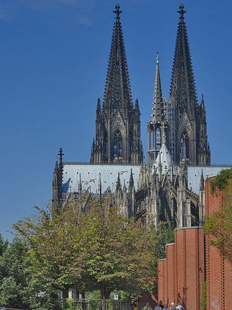 Steinmauer zum Kölner Dom