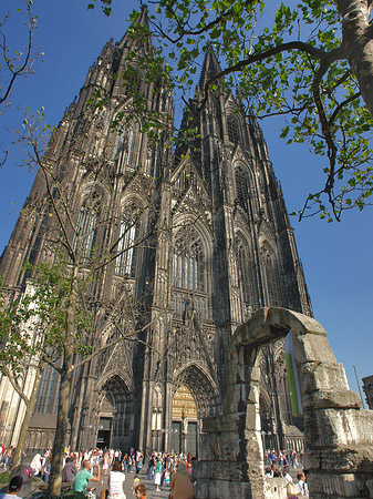 Westfassade des Kölner Doms Fotos