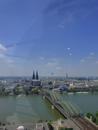 Foto Hohenzollernbrücke und Kölner Dom - Köln