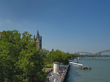 Frankenwerft bis Hohenzollernbrücke Foto 