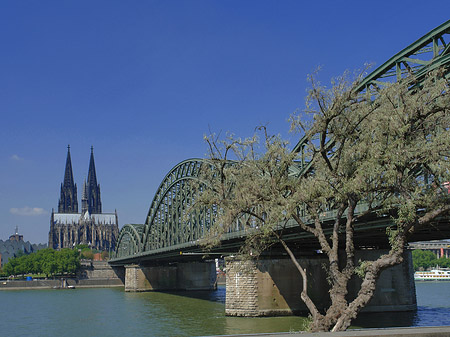 Hohenzollernbrücke am Kölner Dom Fotos