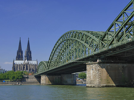 Foto Hohenzollernbrücke am Kölner Dom