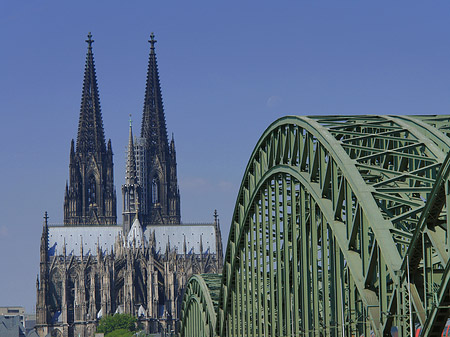 Foto Hohenzollernbrücke beim Kölner Dom - Köln