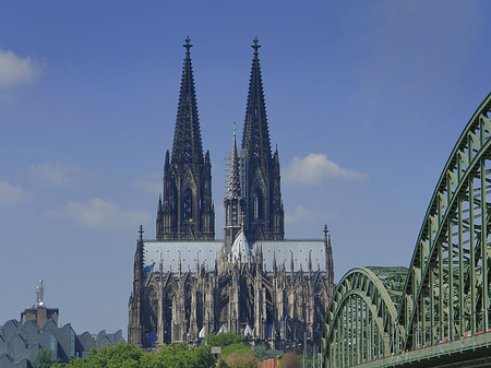 Foto Hohenzollernbrücke beim Kölner Dom - Köln