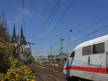 Kölner Dom mit ICE