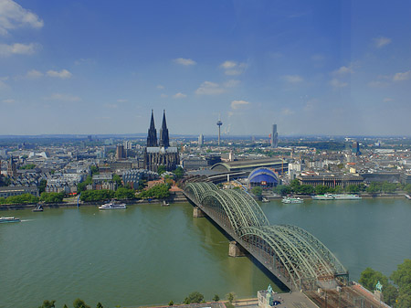 Fotos Hohenzollernbrücke und Kölner Dom